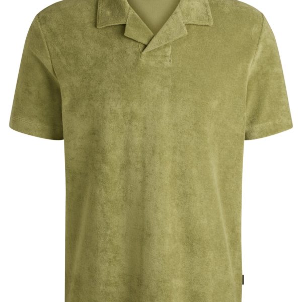 Polo à col Johnny en coton éponge – Hugo Boss