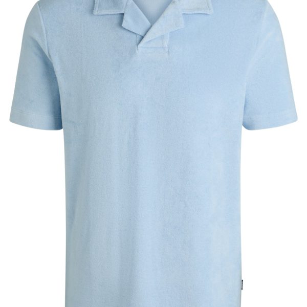 Polo à col Johnny en coton éponge – Hugo Boss