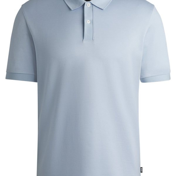 Polo en coton mercerisé à micro motif – Hugo Boss