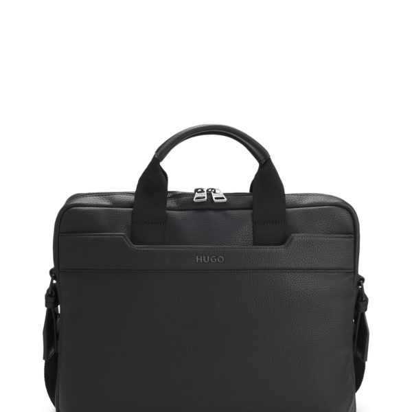 Porte-documents en similicuir avec logo argenté – Hugo Boss