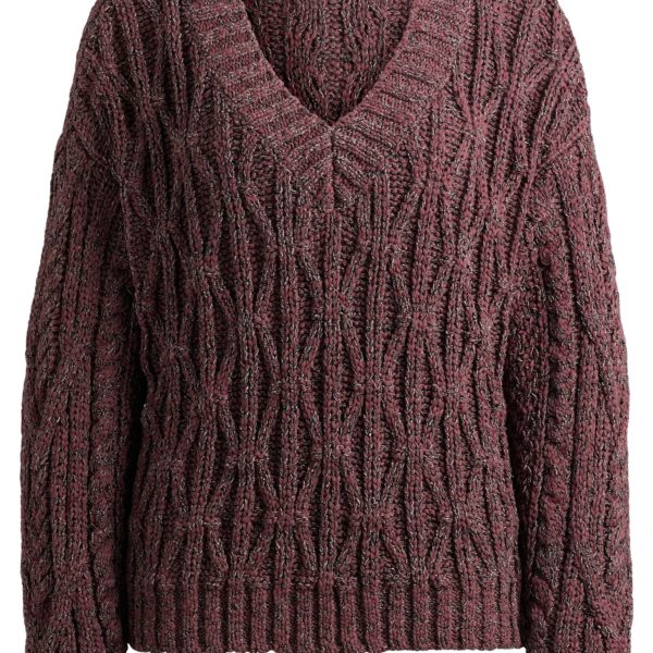 Pull en maille structurée à col V – Hugo Boss
