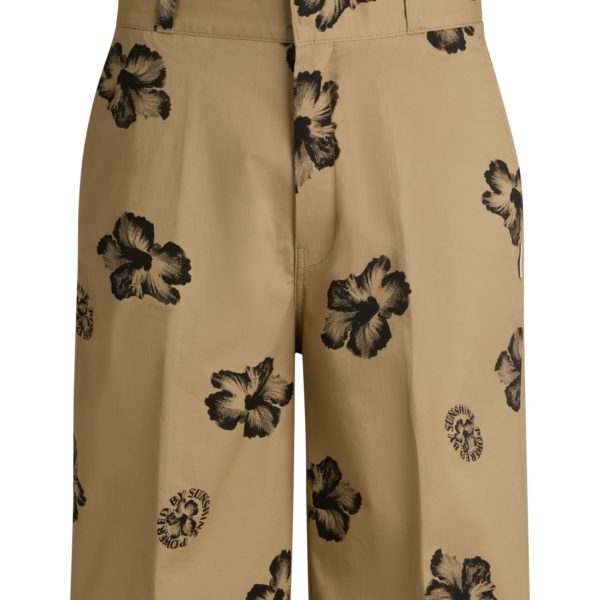 Short Baggy en twill de coton stretch à imprimé hibiscus – Hugo Boss