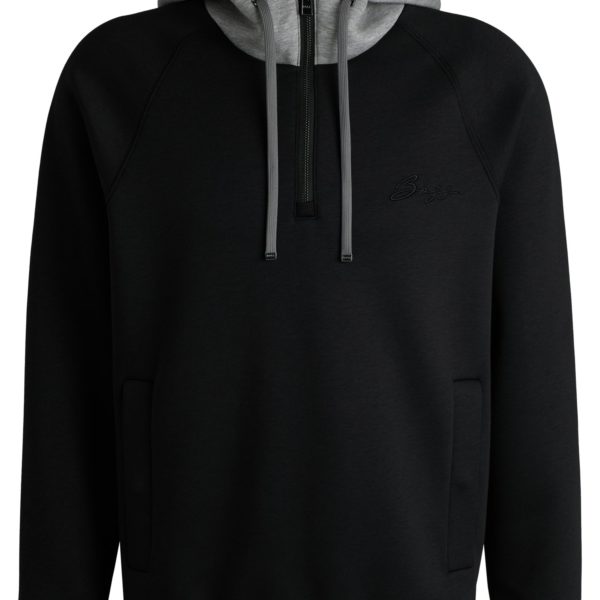 Sweat à capuche Relaxed avec encolure zippée – Hugo Boss