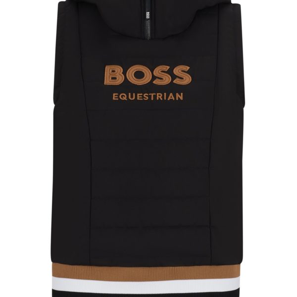 Sweat à capuche d’équitation sans manches avec logo brodé – Hugo Boss