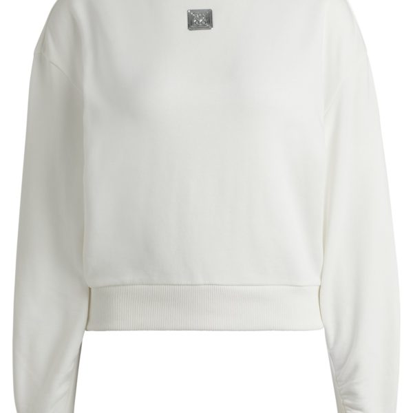 Sweat décontracté en coton à logo revisité – Hugo Boss