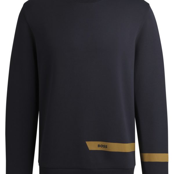 Sweat en coton stretch à logo – Hugo Boss