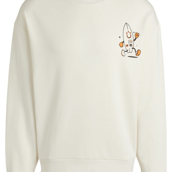 Sweat en molleton de coton avec logo Happy HUGO – Hugo Boss