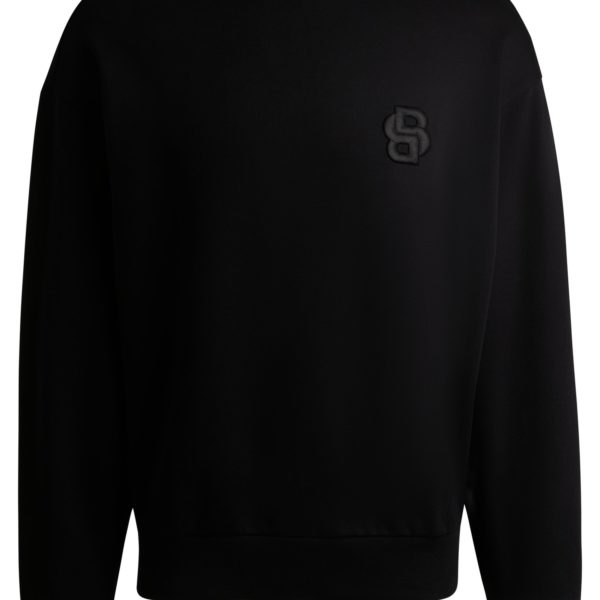 Sweat en molleton de coton avec monogramme Double B – Hugo Boss