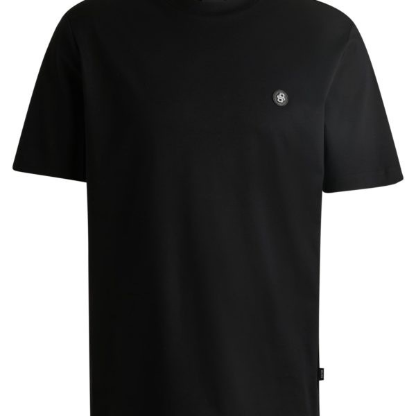 T-shirt Regular en coton avec monogramme Double B – Hugo Boss