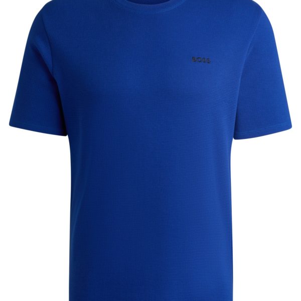 T-shirt de pyjama à la structure gaufrée avec logo brodé – Hugo Boss