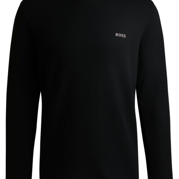 T-shirt de pyjama en coton mélangé avec logo brodé – Hugo Boss