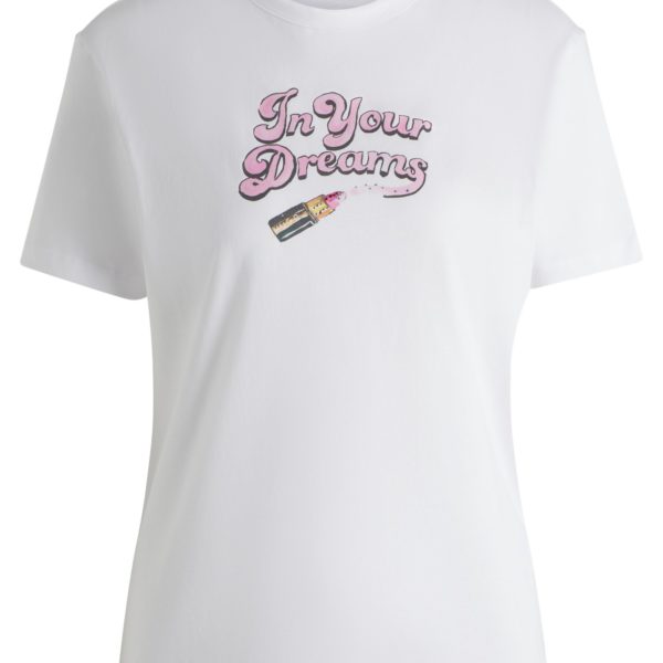 T-shirt en jersey de coton à imprimé graphique – Hugo Boss