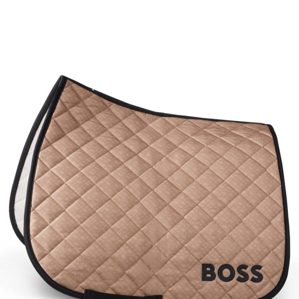 Tapis de selle de dressage camel avec monogramme imprimé – Hugo Boss