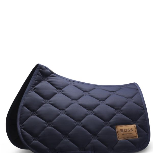 Tapis de selle d’équitation spécial saut d’obstacle avec monogrammes Double B – Hugo Boss