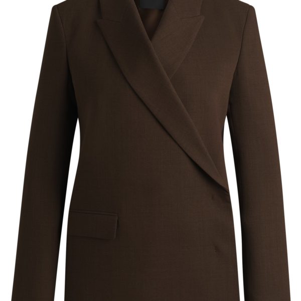 Veste cache-cœur en crêpe de laine vierge chiné – Hugo Boss