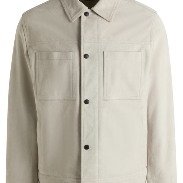 Veste style camionneur en cuir suédé – Hugo Boss