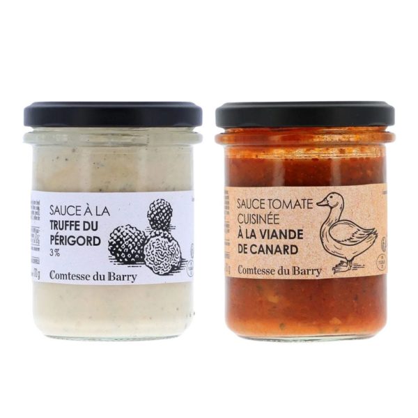 L&rsquo;assortiment Pasta – lot de 2 sauces : tomate et à la truffe 170g-Comtesse du Barry