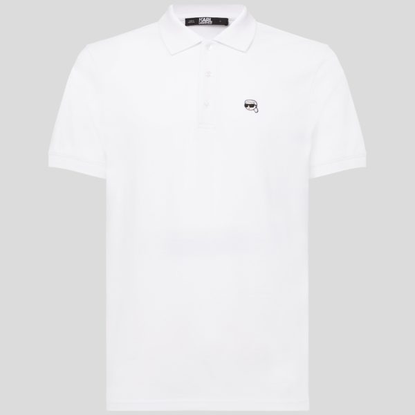 Karl Lagerfeld, Polo À Empiècement Ikon, Homme, Blanc, Taille: XXXL