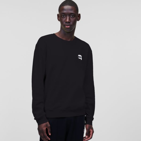 Karl Lagerfeld, Sweat-shirt Avec Empiècement Ikon, Homme, Noir, Taille: XXXL