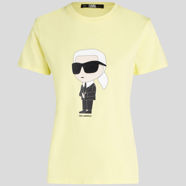 Karl Lagerfeld, T-shirt Ikon, Femme, Elfin jaune, Taille: XXXL