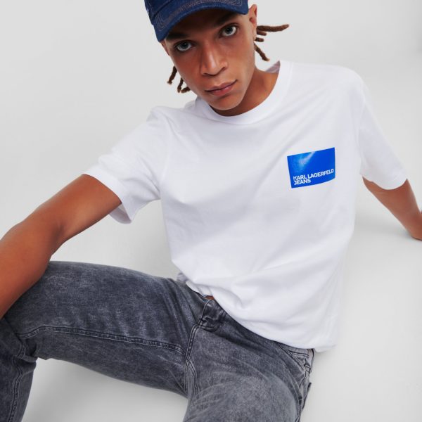 KL Jeans, T-shirt À Manches Courtes Klj, Homme, Blanc, Taille: XXS