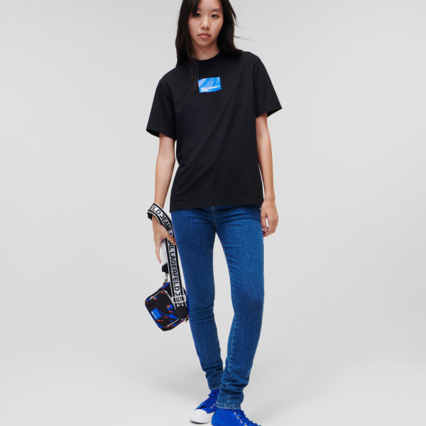 KL Jeans, T-shirt Manches Courtes Klj, Femme, Noir, Taille: XXS