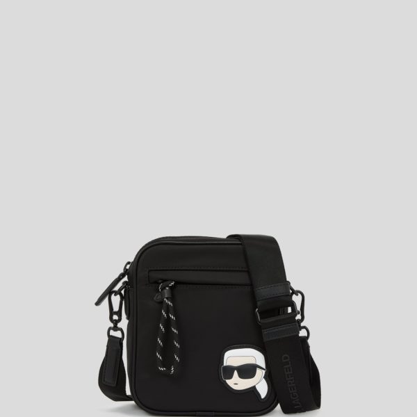 Karl Lagerfeld, Sac Bandoulière En Nylon Ikon, Homme, Noir, Taille: X00