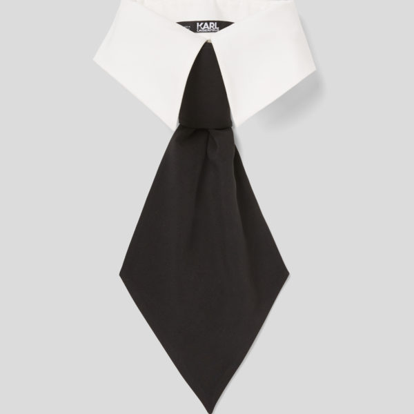 Karl Lagerfeld, Col Et Cravate, Femme, Blanc/Noir, Taille: XS_M