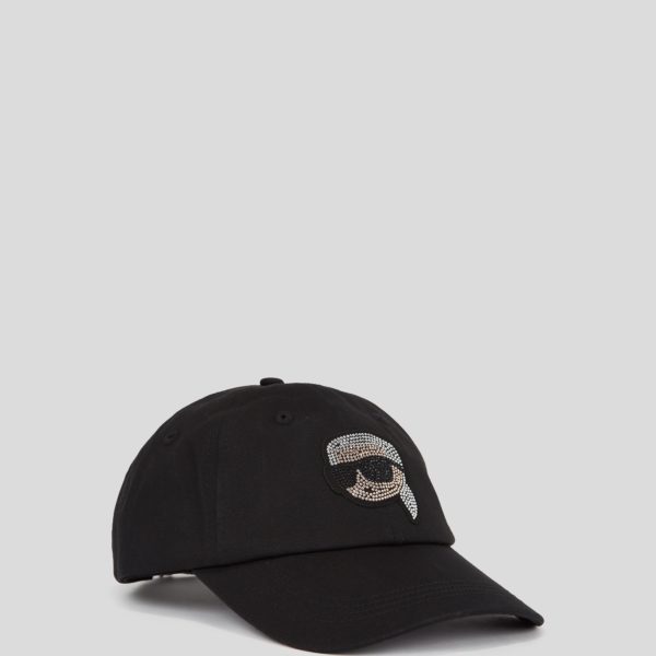 Karl Lagerfeld, Casquette Karl En Strass Ikon, Femme, Noir, Taille: X00