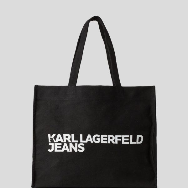 KL Jeans, Sac Cabas En Toile Klj, Femme, Noir, Taille: X00