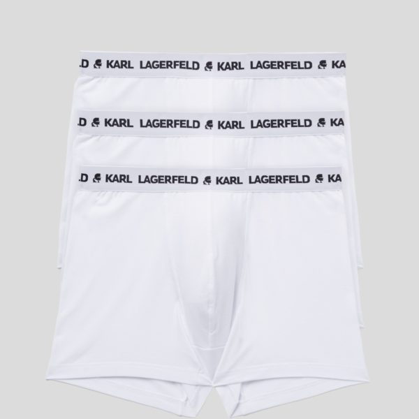 Karl Lagerfeld, Calçons Avec Logo Karl – Lot De 3, Homme, Blanc, Taille: XXXL