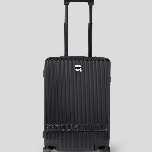 Karl Lagerfeld, Valise À Roulettes Rigide Ikon, Homme, Noir, Taille: X00