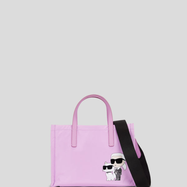 Karl Lagerfeld, Petit Sac Bandoulière Tote En Nylon Ikon, Femme, Violette, Taille: X00