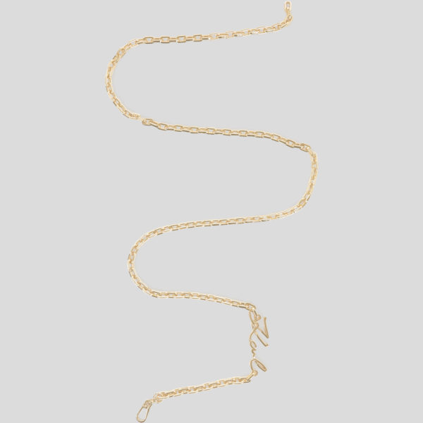 Karl Lagerfeld, Ceinture Chaîne K/signature, Femme, Or, Taille: X00