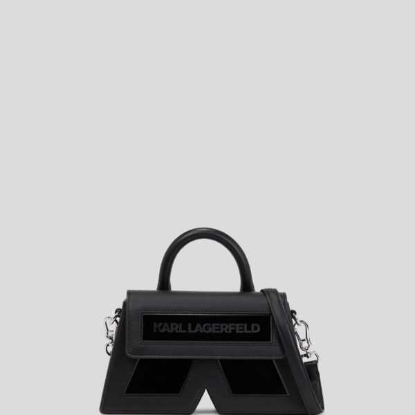 Karl Lagerfeld, Petit Sac Bandoulière En Cuir Ikon K, Femme, Noir, Taille: X00