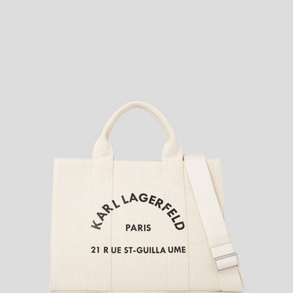 Karl Lagerfeld, Cabas Carré De Taille Moyenne Rue St-guillaume, Femme, Naturel, Taille: X00