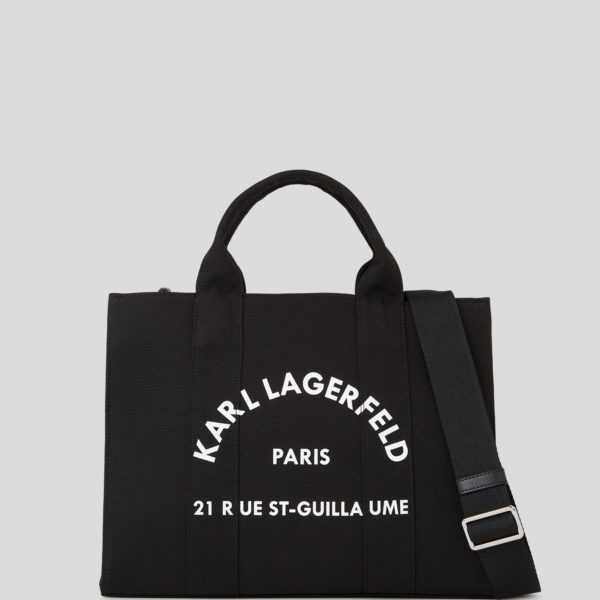 Karl Lagerfeld, Cabas Carré De Taille Moyenne Rue St-guillaume, Femme, Noir, Taille: X00