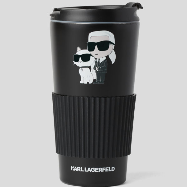Karl Lagerfeld, Grand Mug De Voyage Ikon, Femme, Noir, Taille: X00