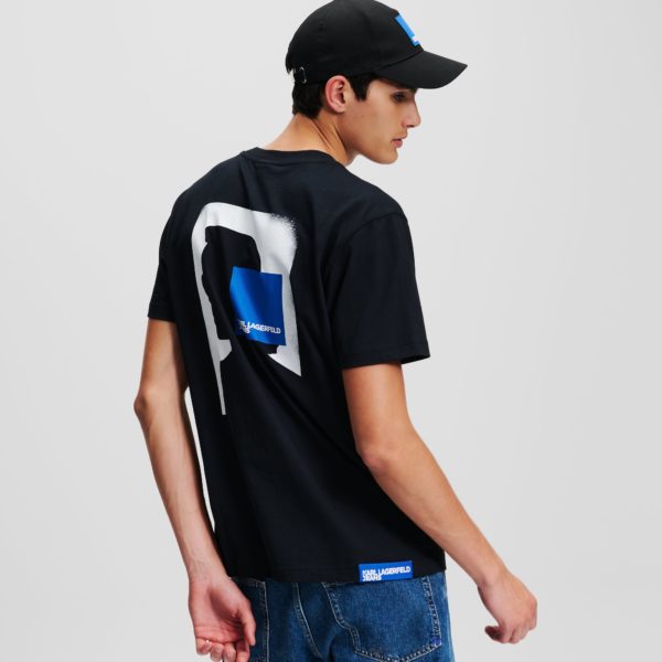 KL Jeans, T-shirt À Logo Klj, Homme, Noir, Taille: XXXL