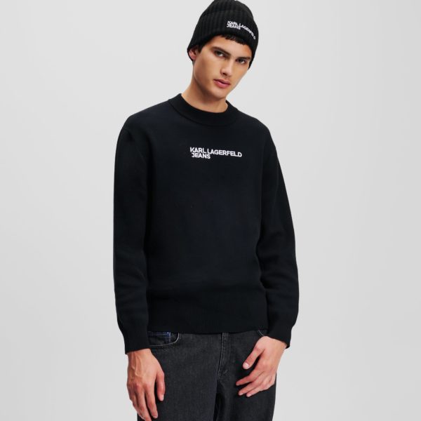 KL Jeans, Sweat Avec Logo Klj, Homme, Noir, Taille: XXXL