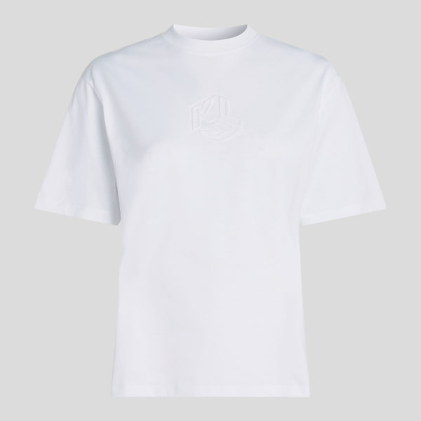 KL Jeans, T-shirt Régulier Avec Logo Débossé Klj, Femme, Blanc, Taille: XXS