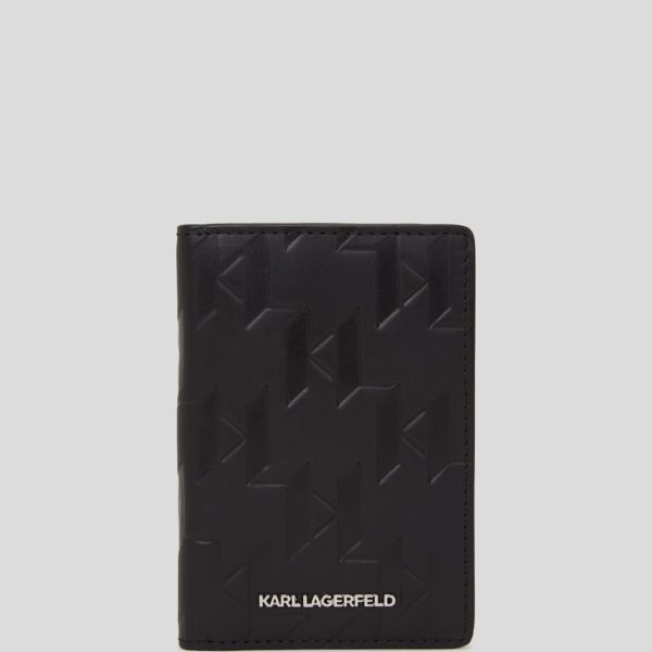 Karl Lagerfeld, Porte-cartes En Cuir K/loom, Homme, Noir, Taille: X00
