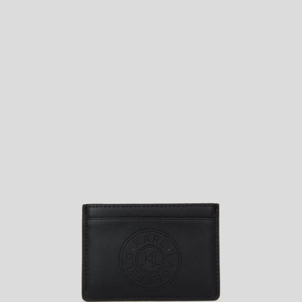Karl Lagerfeld, Porte-cartes K/circle, Femme, Noir, Taille: X00