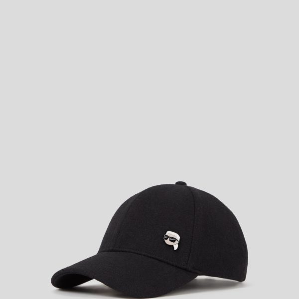 Karl Lagerfeld, Casquette En Laine Ikon, Homme, Noir, Taille: X00