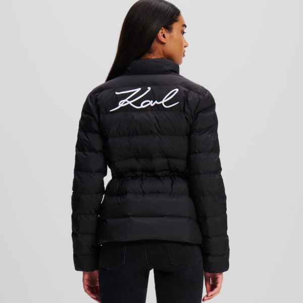Karl Lagerfeld, Karl Signature Veste Matelassée Ultra-légère, Femme, Noir, Taille: X48