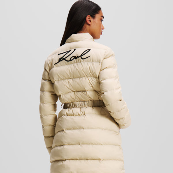 Karl Lagerfeld, Karl Signature Veste Matelassée Ultra-légère, Femme, Beige clair, Taille: X48