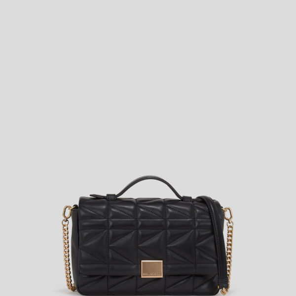 Karl Lagerfeld, Sac Bandoulière Avec Anse Supérieure K/kuilt, Femme, Noir, Taille: X00