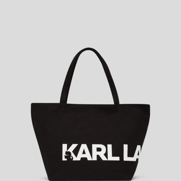 Karl Lagerfeld, Cabas Avec Logo K/essential Oversize, Femme, Noir/Blanc, Taille: X00