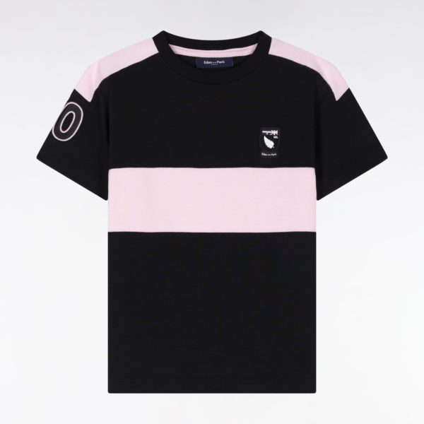 T-shirt Nouvelle Zélande En Coton Noir Coupe Droite Eden Park