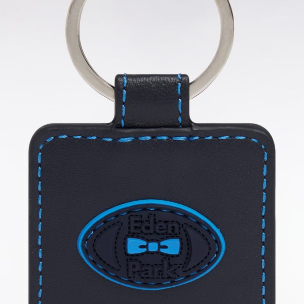 Porte-clefs En Cuir Bleu Eden Park